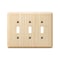 Amerelle Wall Plate, Number of Gangs: 3 gang Wood, Unfinished Finish, Beige 401TTT - alternate 2